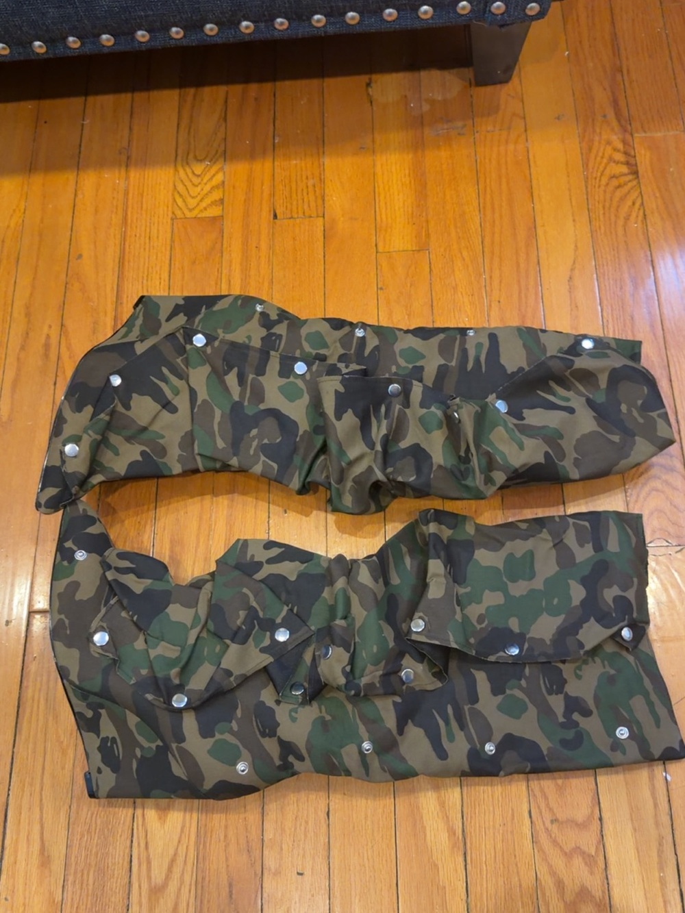 Camouflage Snap-Front Cargo boots - Green Camo